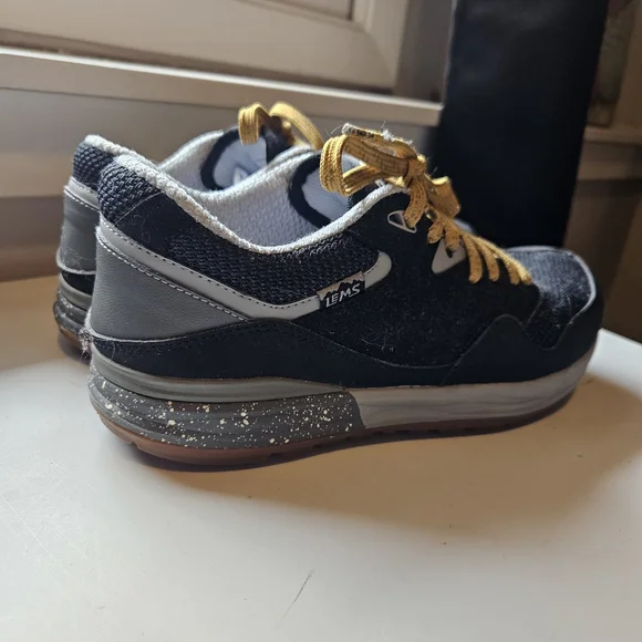 Men's Black and Gold Sneakers by IEMS - Picture 3 of 5